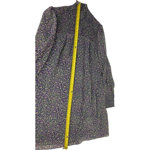 Boden Womens Smocked Yoke Dress UK 12 US 8 Multi Floral Puff Sleeve D0401 NWT - Picture 13 of 14